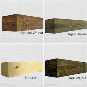Handmade Fireplace Mantel, Floating Mantel, Custom Pine Fireplace Mantel, TV Shelf, Floating Shelving, Custom Sizes afbeelding 3