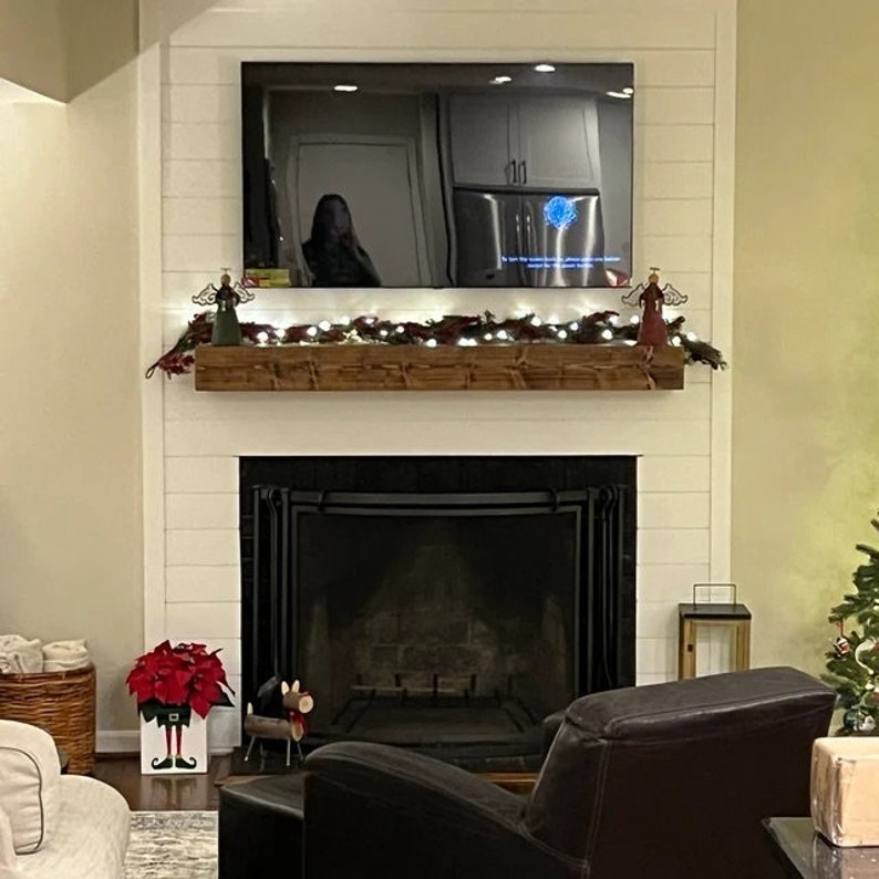 Any Size Fireplace Mantel Floating Mantel Custom Fireplace Etsy