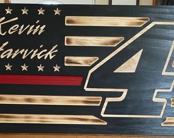 Other drivers - NASCAR WOODEN FLAGS