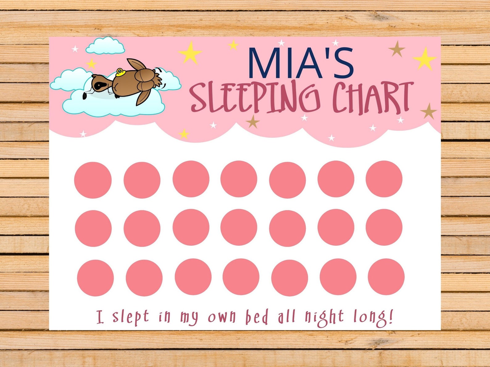 Toddler Sleep Chart Kids Sleep Chart Toddler Routine Sleep - Etsy