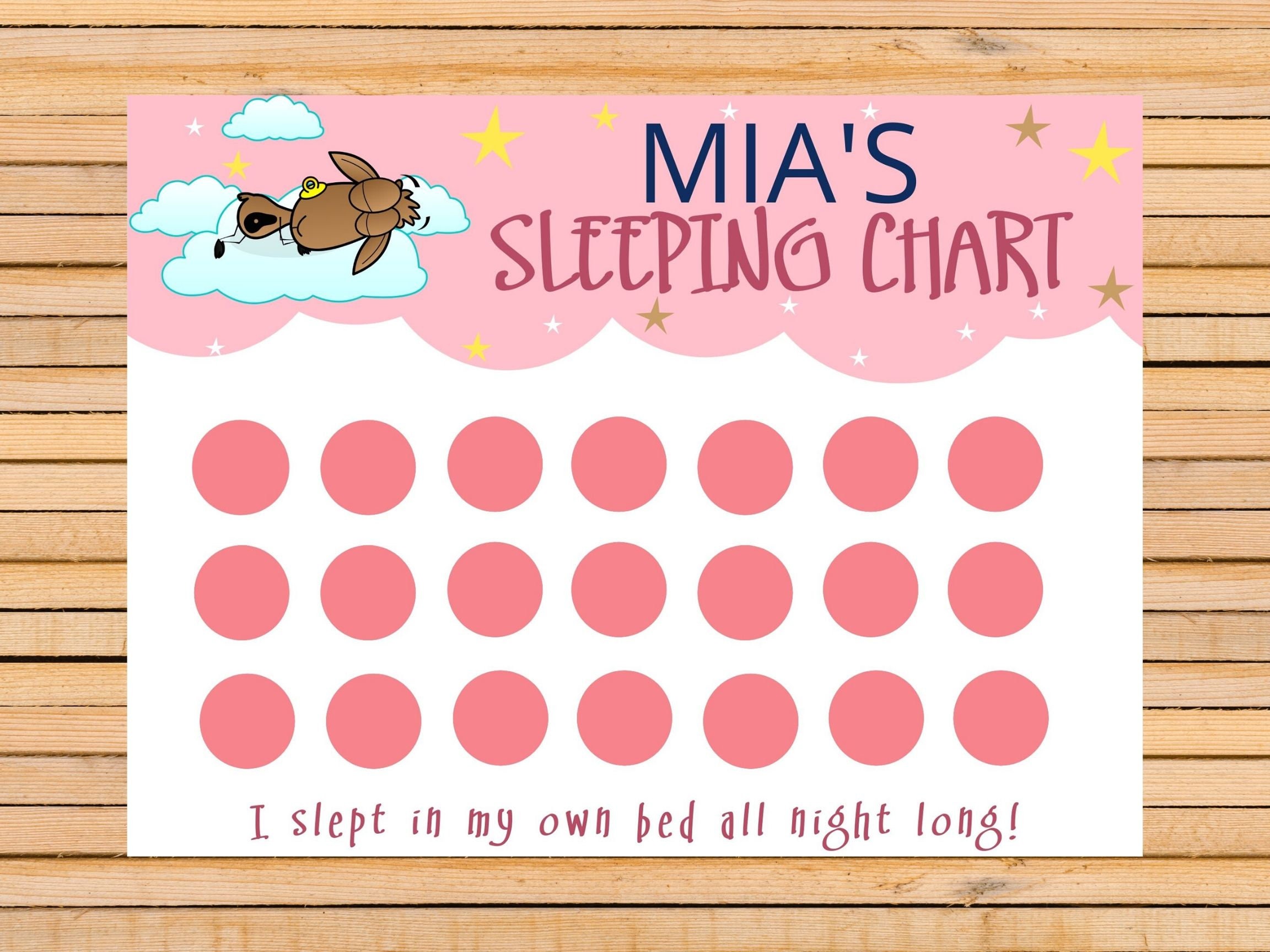Child Sleep Chart Template