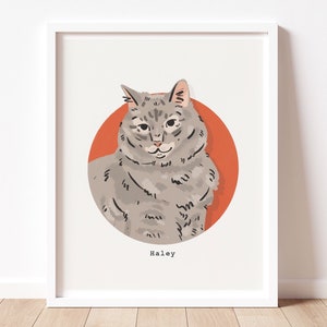 Custom Pet Portrait Illustration, Custom Dogs and Cats Portrait (digital portrait)