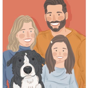 Custom Family Portrait illustration (digital portrait)