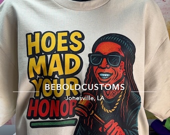 Lil Wayne hoes mad tshirt|Lil wayne| Graphic tshirt