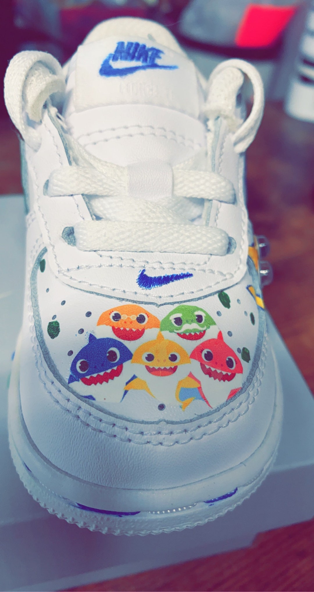 Baby Shark Air Force 1 Etsy