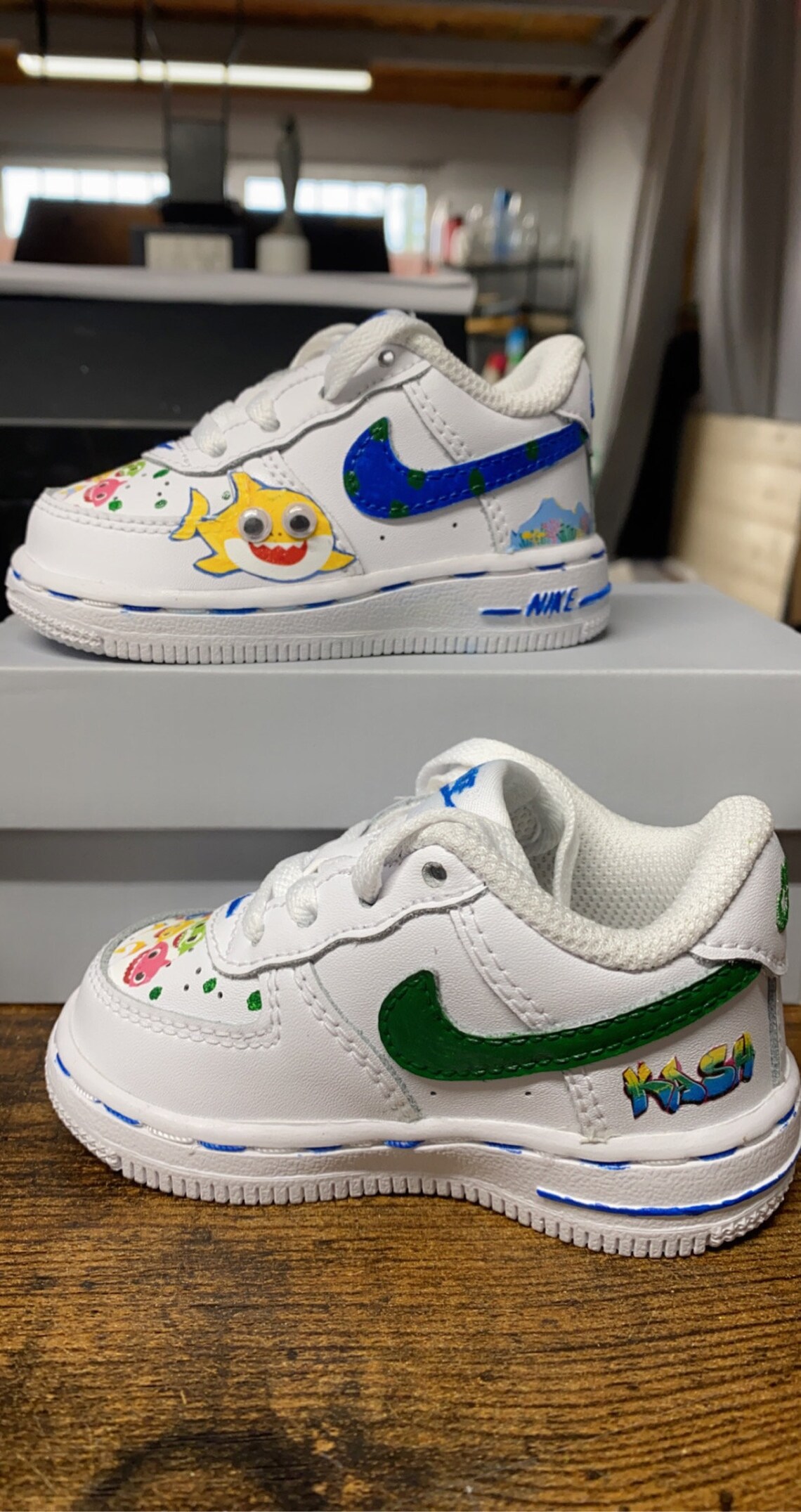 Baby Shark Air Force 1 Etsy