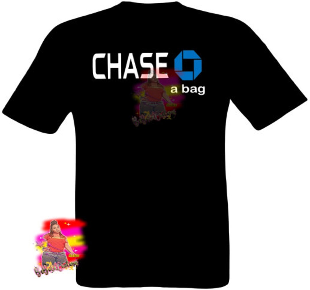 Chase a Bag Letter Print Tshirt Cut File. Cricut and Etsy