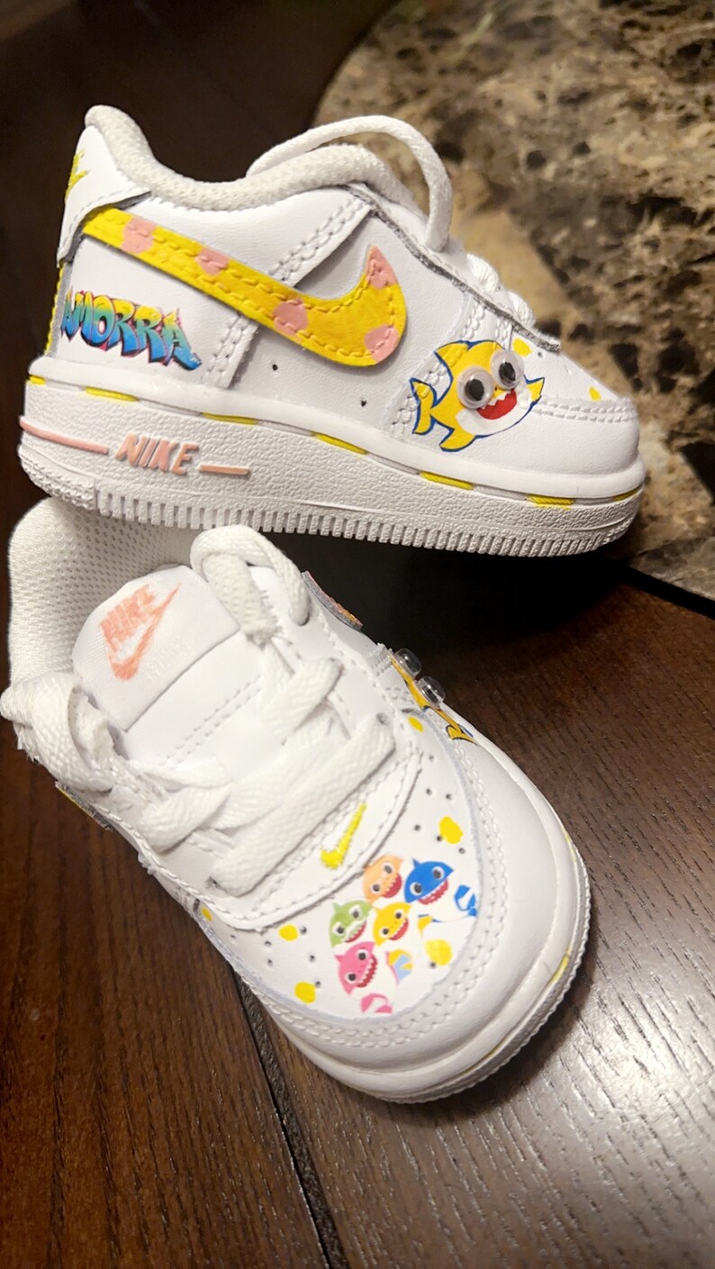 Baby Shark Air Force 1 Etsy