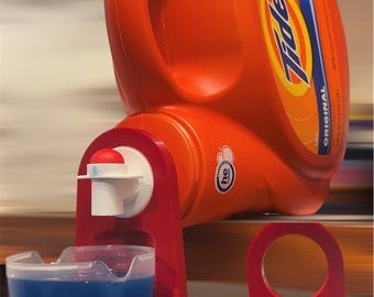 3D Printed Laundry Detergent Cup Holder | Tide Spout Catcher| Gain spout holder| detergent cup holder