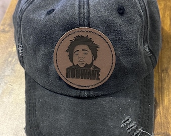 Custom Leatherette patch of Rod Wave with adhesive backing, Custom patch for jackets, hats, clogs, etc.,custom iron on patch