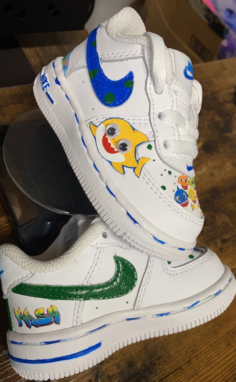 Baby Shark Air Force 1 Etsy