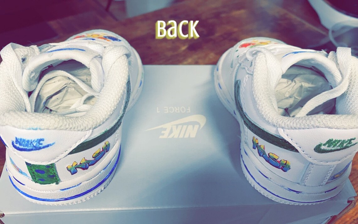 Baby Shark Air Force 1 Etsy