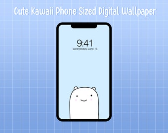 Papel de parede bonito do telefone móvel do urso Marshmellow