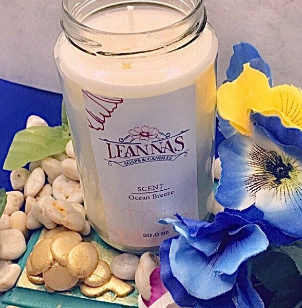 Ocean Breeze Scented Candle Etsy