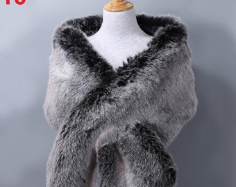 sophia faux fur wrap