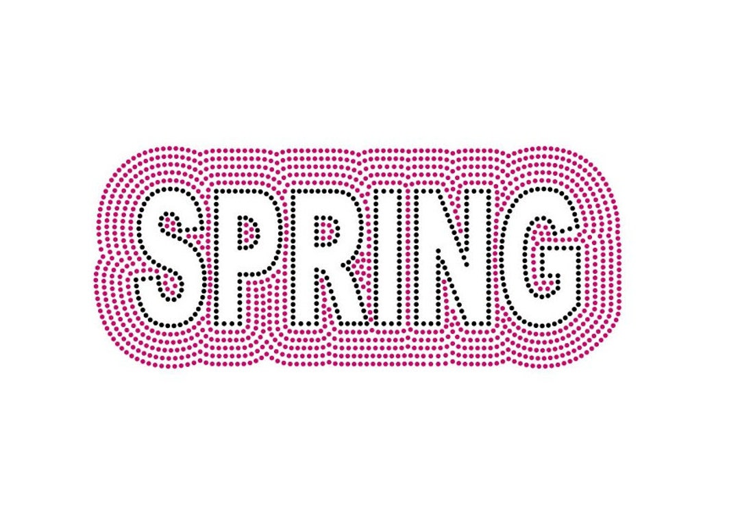 Springsteen Rhinestone Template Rhinestone Template for SS6 Stones - Digital File Only - Spring With ...