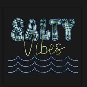 Rhinestone Template SS10 (Digital File Only) - Salty Vibes Version 2