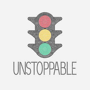 Rhinestone Template - Digital File Only - Traffic Signal