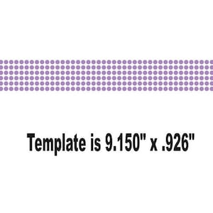Plantilla de diamantes de imitación (solo archivo digital SS10) para pulseras - Relleno sólido
