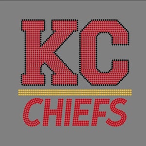 Rhinestone Template File SS10 (Digital File Only) - Kansas City Chiefs