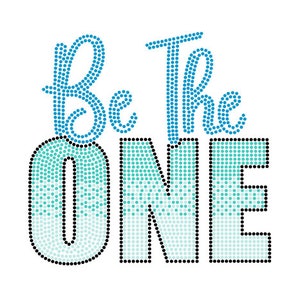 Rhinestone Template File (Digital File Only) - Be the One - SS10 - 2 Files Included