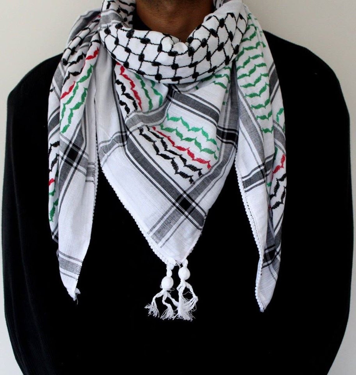 ORIGINAL Palestine Arab scarf cotton Keffiyeh Arafat Hatta Etsy
