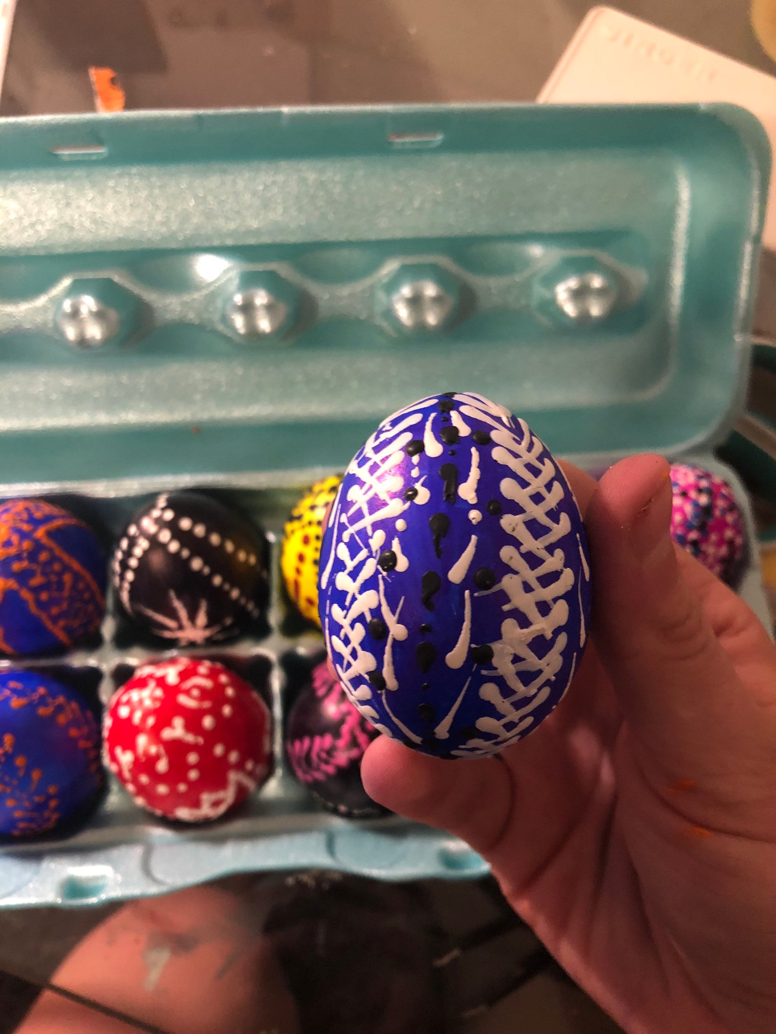 Handpainted wax eggs Authentic handmade Czech Kraslice Etsy