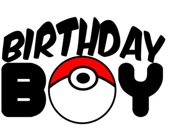 Download Pokemon Birthday Boy Svg Etsy