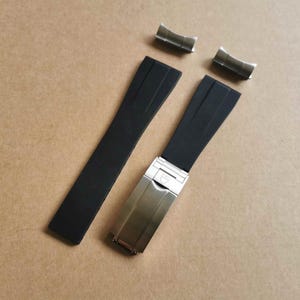 FKM Rubber Band for Tudor Black Bay 20/22mm with End Links