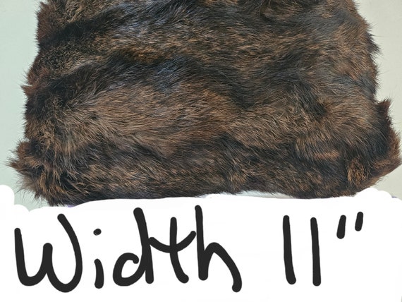 Vintage 1940s Genuine Mink Fur Muff Muffler Hand Warmer & Kover Zip Purse 13" X 11"