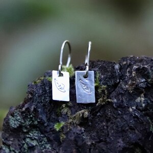 Leaf Stamped Earrings