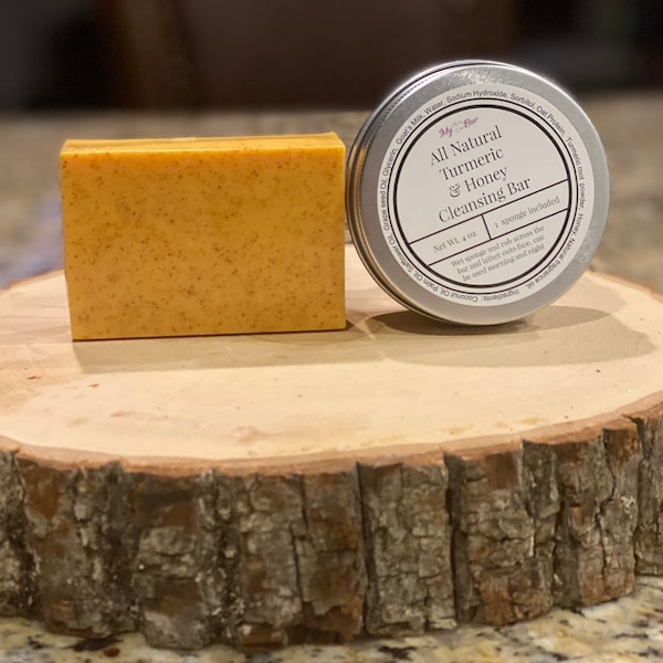 Turmeric and Honey Bar| All Natural Soap | Even Skin Tone