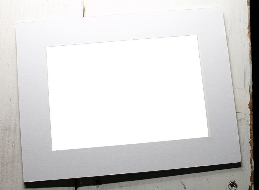 White Cardboard Frame for Framing Photographs / Postcards Etsy
