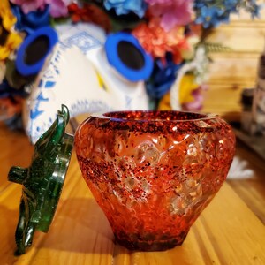 Strawberry Glitter Trinket Box