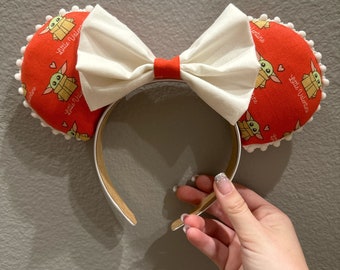 Baby Yoda Valentines Mouse Ears