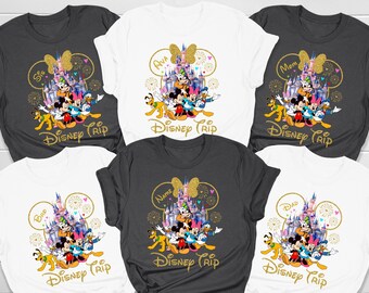 Personalisierte Disney Trip Shirts, Familie passende T-Shirts