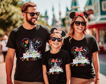 Aangepaste Disney reis 2026 shirt, Disneyland familievakantie 2026 shirt, Disneyworld 2026 shirts, Disney vakantie T-shirt, Disney reis 2025 T-shirt