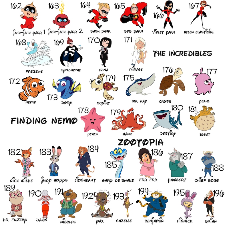 Custom Disney Trip Shirts, Family Matching Tees, 225 Disney Characters image 9