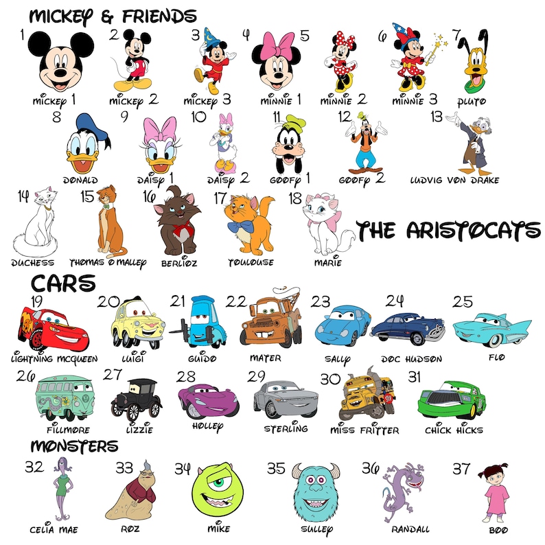 Custom Disney Trip Shirts, Family Matching Tees, 225 Disney Characters image 5