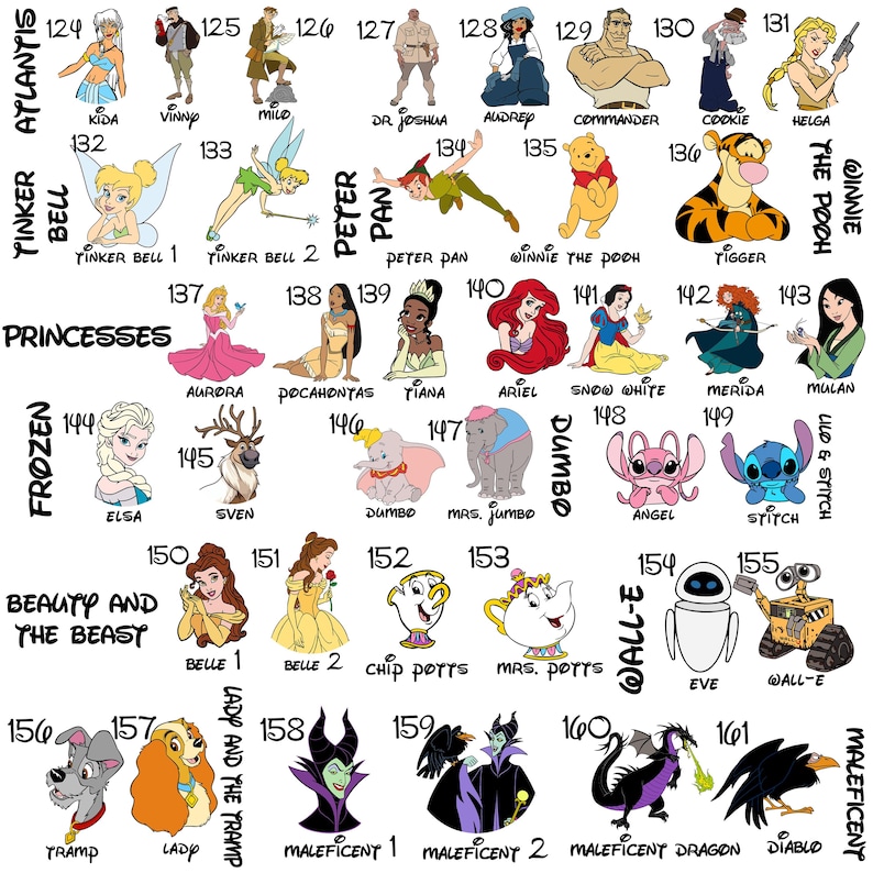 Custom Disney Trip Shirts, Family Matching Tees, 225 Disney Characters image 8