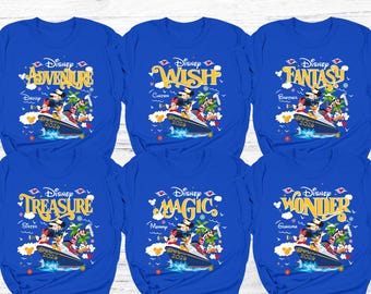 Personalized Disney Cruise 2026 Shirts, Disney Cruise Family Matching Tees, Disneyworld Cruise Tees, Dcl Treasure Tshirt, Magic Cruise Shirt