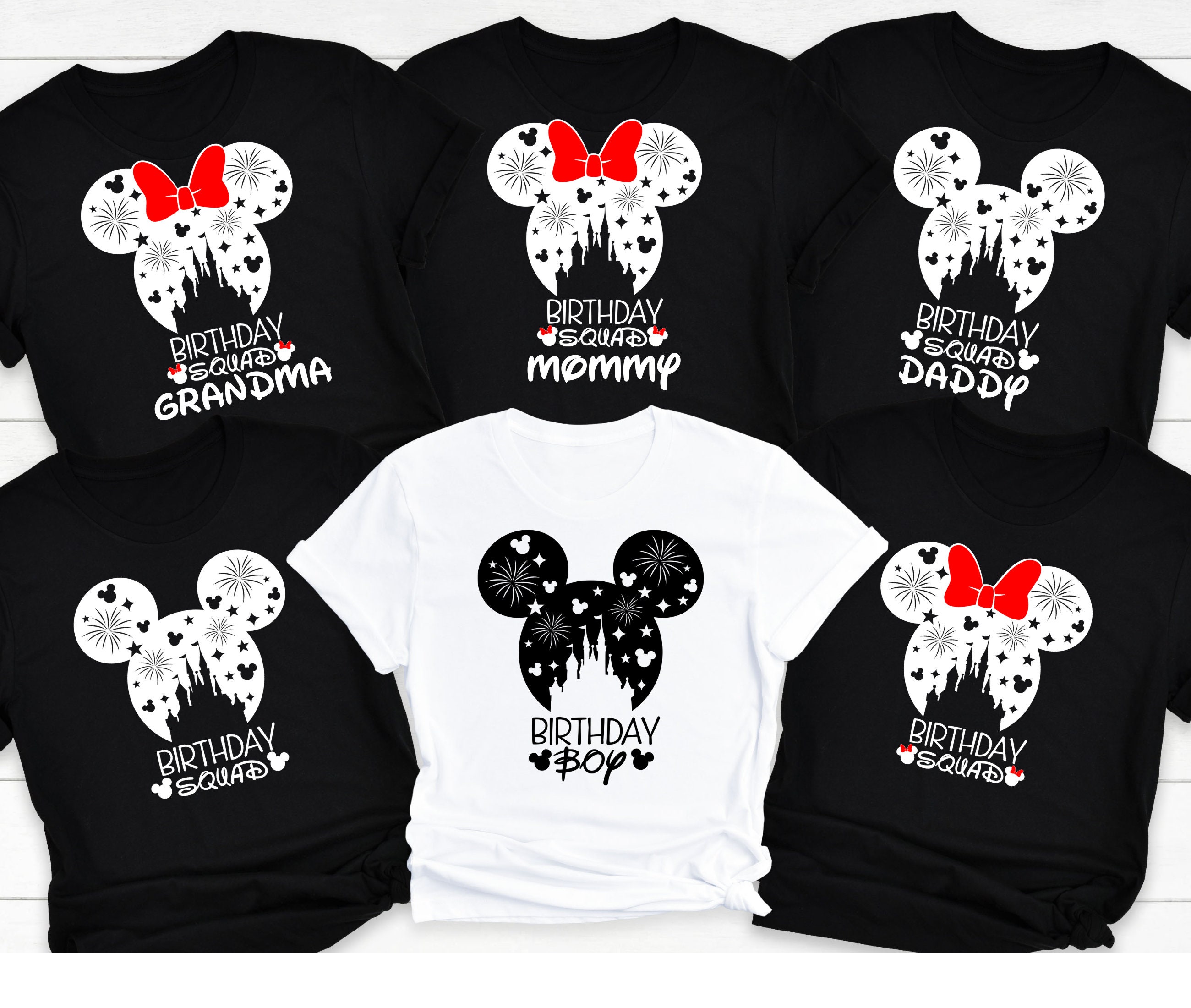 Custom Disney Birthday Squad Shirt, Disney Family Shirt, Family Shirt