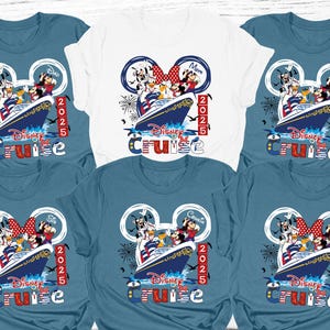 Benutzerdefinierte Disney Cruise Familie 2025 Shirt, Disney Cruise Familie passende Shirt, Disney benutzerdefinierte Name Shirt, Disney Cruisin Familienurlaub Shirts