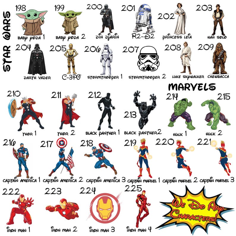 Custom Disney Trip Shirts, Family Matching Tees, 225 Disney Characters image 10