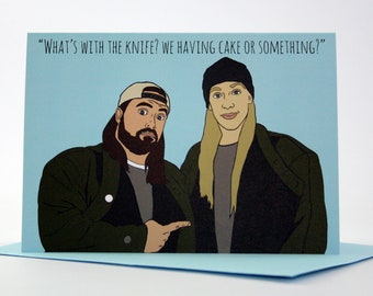 Jay and Silent Bob greeting/birthday card