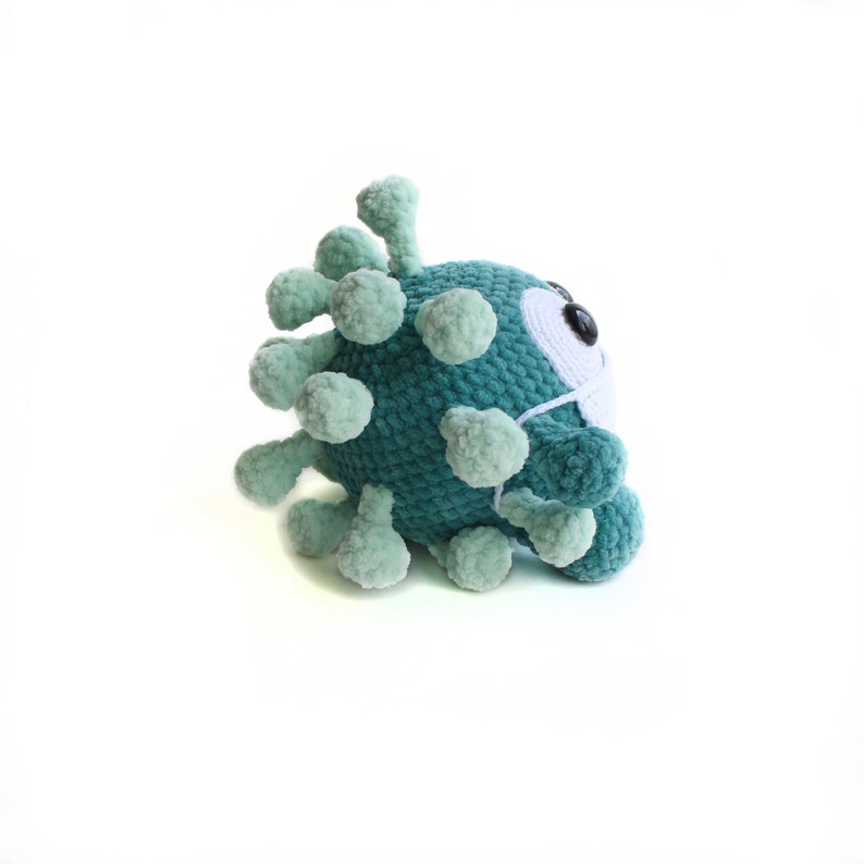 Crochet Plush Virus toy Microbe toy Halloween Home Decor Etsy