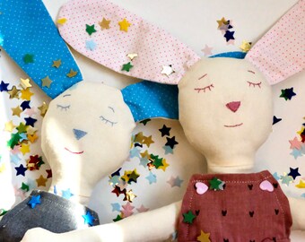 The pattern of the rabbit doll - Théodore the rabbit