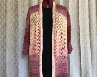 Longline Cardigan - Etsy