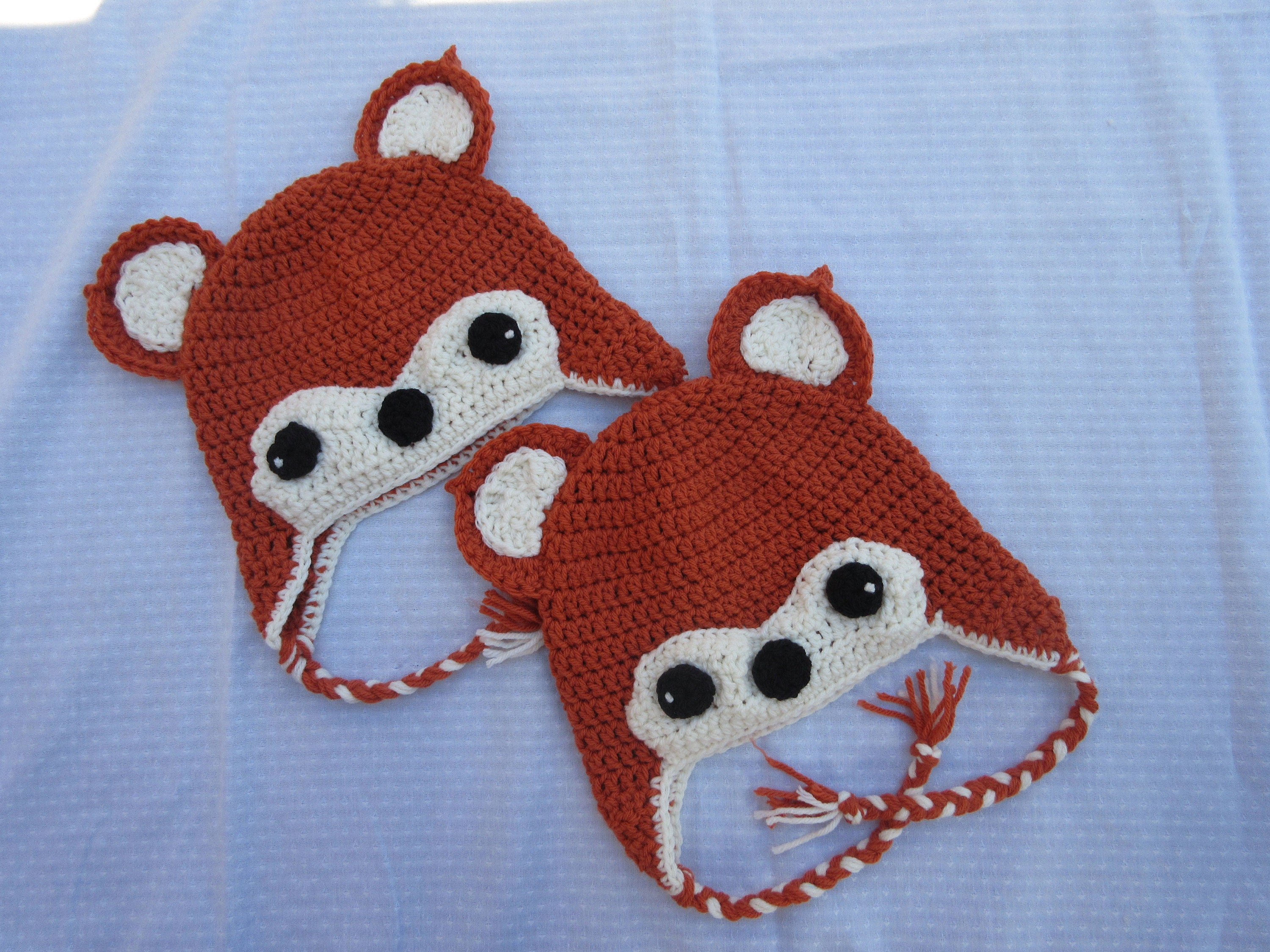 Toddler Crochet Red Panda Beanie Hat 