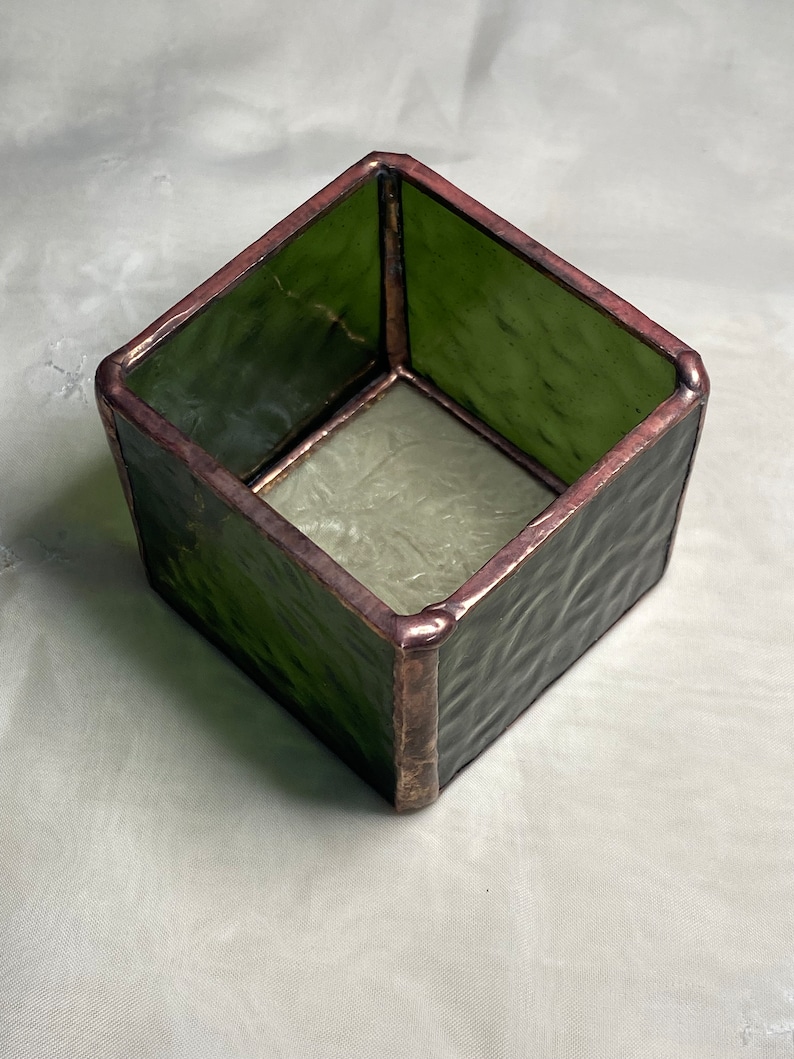 Stained Glass Tealight Holder Etsy